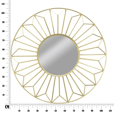 LUSTRO GLAM OZIH Ø 107X10 cm (WYMIAR WEWNĘTRZNY 43 cm)